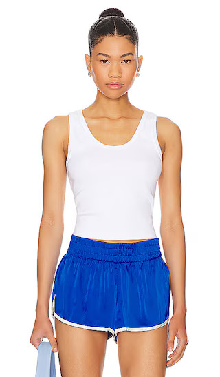 Structured Rib Bra Friendly Tank in White | Revolve Clothing (Global)