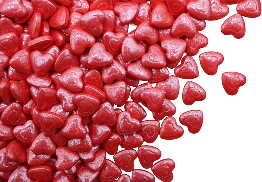Cinnamon Heart Shaped Hard Candy RED 8 Ounce-Valentines Day Candy | Amazon (US)