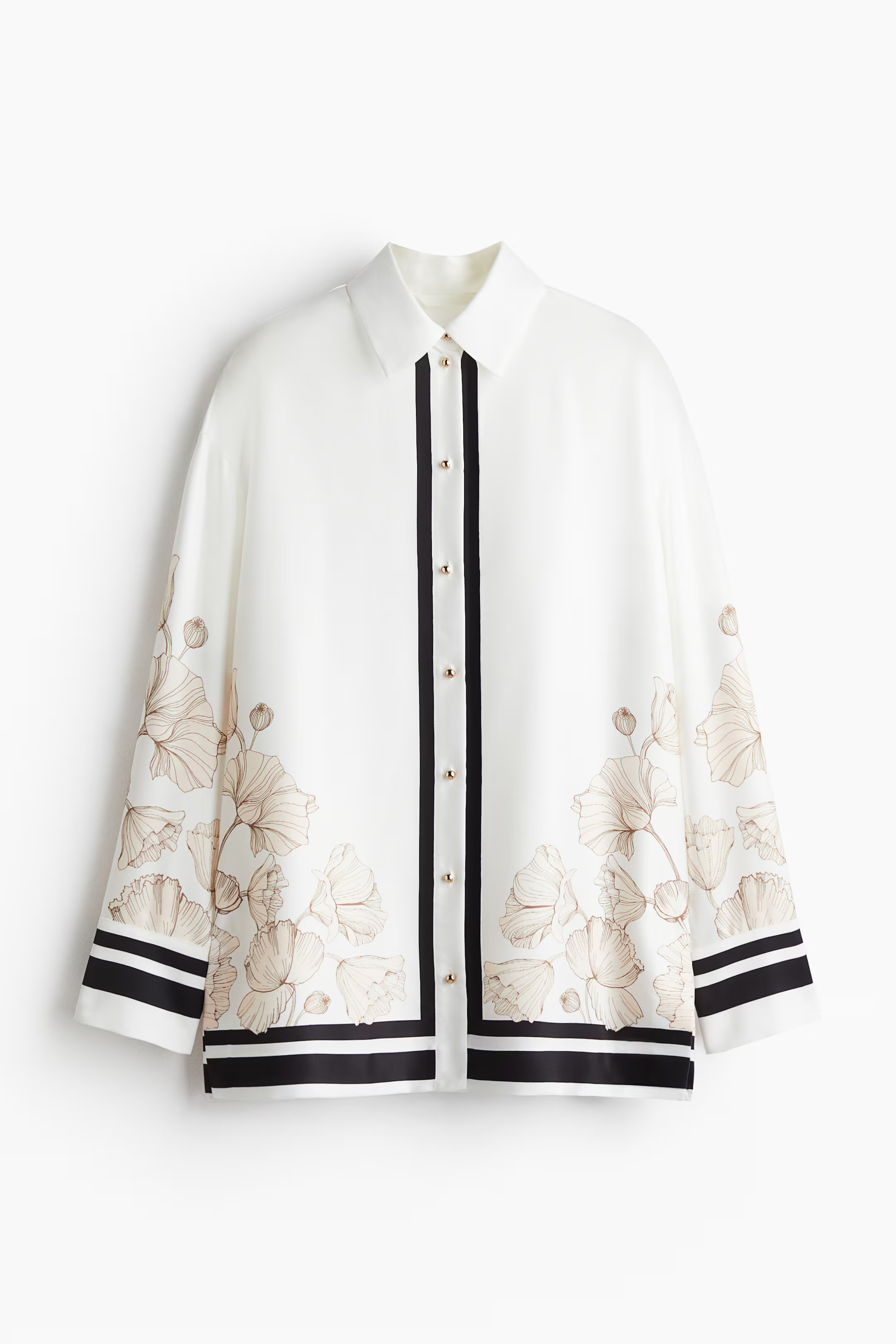 Printed twill shirt | H&M (UK, MY, IN, SG, PH, TW, HK)