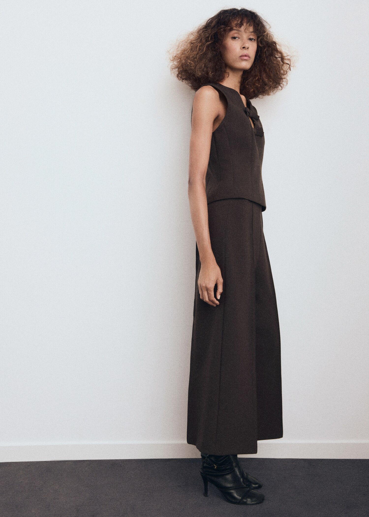 Cropped culotte pants - Women | MANGO USA | Mango (US/MX/AU)