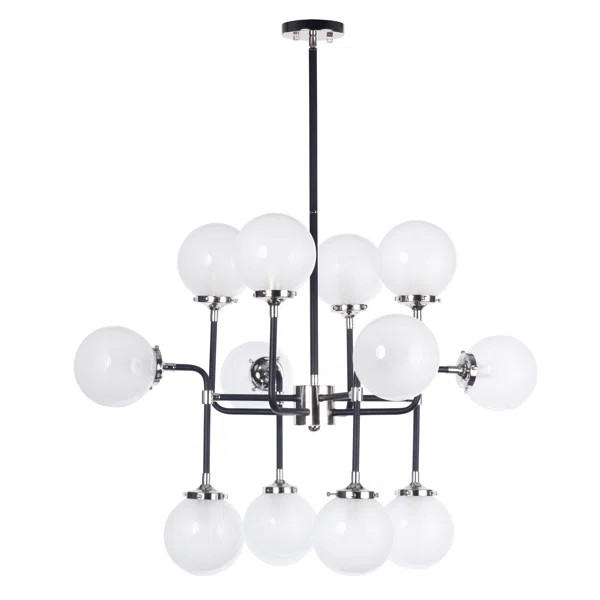Sam 12 - Light Sputnik Modern Linear Chandelier | Wayfair North America