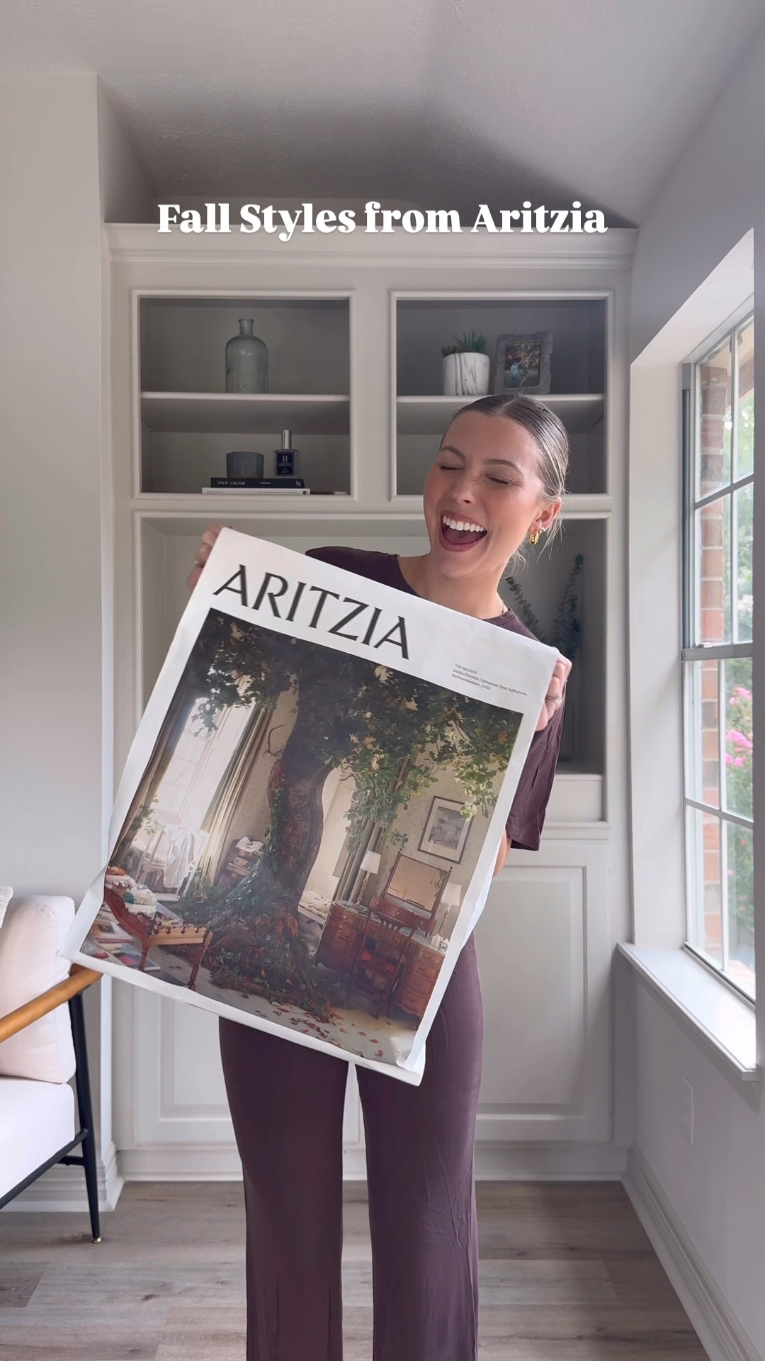 Fall outfits from @aritzia #aritziapartner 
I’m wearing a size S in the denim shirt (shade 5 yrs kiss n tell bl), and ruched white tank. Wearing a S, but should have done M in the bump friendly olive pants, and M in two piece lounge set (long length in the pants), cardigan, and black mini skirt. 

#LTKSeasonal #LTKStyleTip #LTKVideo