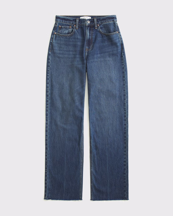 Women's Curve Love High Rise Loose Jean | Women's Bottoms | Abercrombie.com | Abercrombie &amp; Fitch (US)