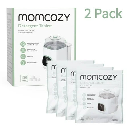 (2 pack) Momcozy Official Washing Block for Momcozy Bottle Washer, 120 Tablets | Walmart (US)