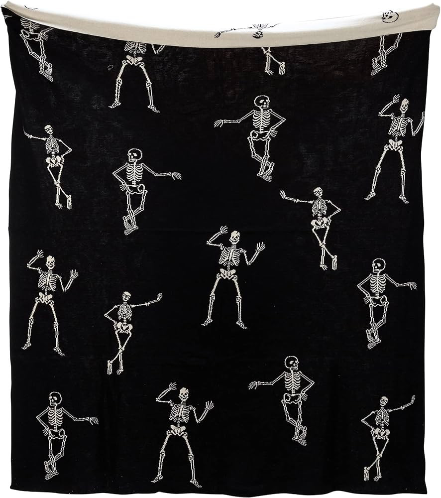 Primitives by Kathy Halloween Themed Skeletons Decorative Throw Blanket | Amazon (US)