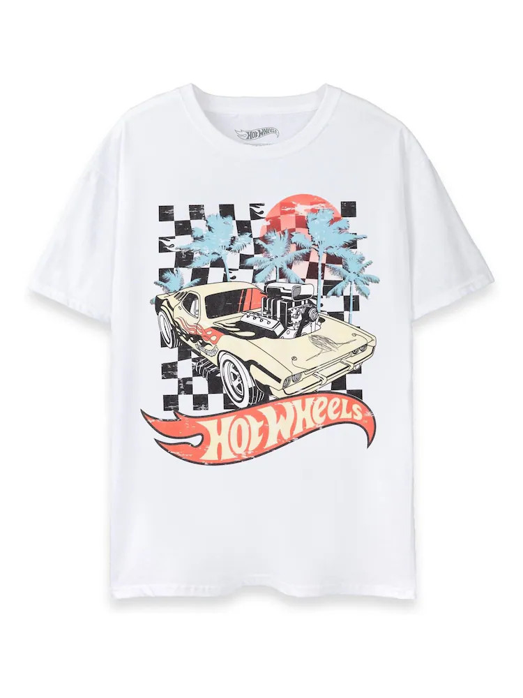 Buy Vanilla Underground White Mens Hot Wheels Licensed T-Shirt from Next Australia | Next AU