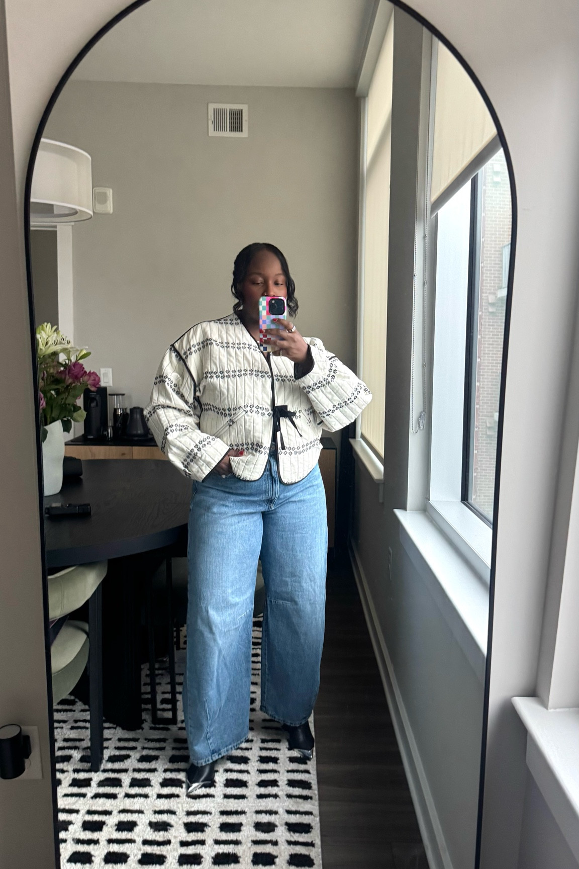 So glad i kept this Zara jacket from 3-4 years ago. It’s my new fave

Linked similar jacket 

Style tip: can layer it with a body suit or top underneath and wear as a jacket or wear as a top as I am here 

#LTKFindsUnder100 #LTKStyleTip #LTKMidsize