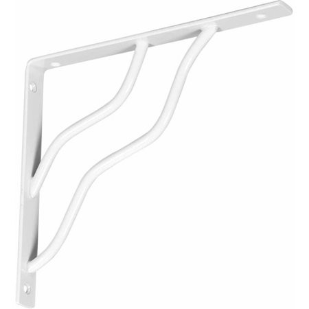Stanley Hardware 250598 7"" x 8"" White Modern Decorative Shelf Bracket | Walmart (US)