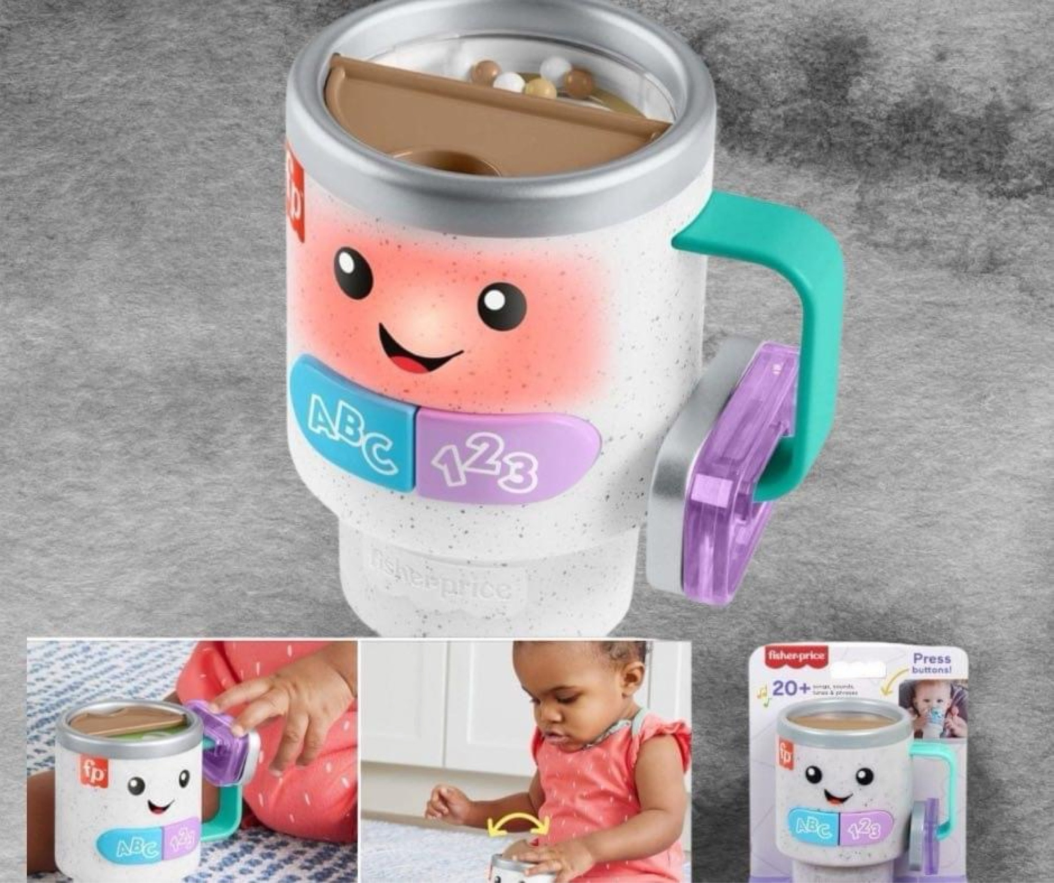 BACK IN STOCK!! ✨
OKAY HOW CUTE IS THIS?! Laugh & Learn Wake Up & Learn Coffee Mug. Now your little one can have a Stanley of their own 😸

#LTKfamily #LTKbaby #LTKkids