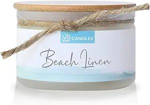 BB Candles Coastal Essentials Natural Soy Hand Poured Candle, Beach Linen Scent, Fragrant Coastal... | Amazon (US)