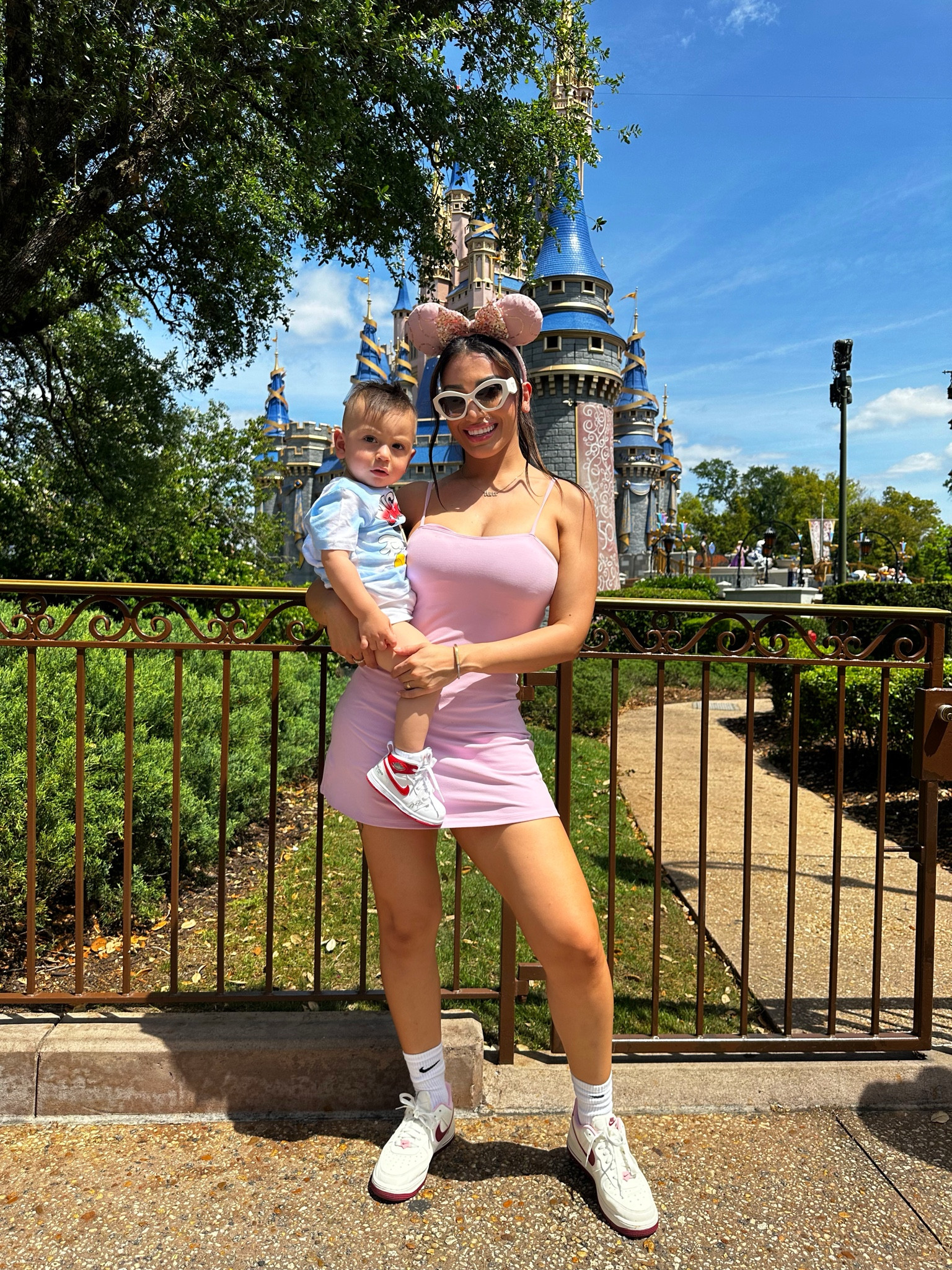 Magic Kingdom outfit 🐭🏰🎟️🎢 I really liked this tennis dress from alo. It was perfect for the Florida heat, it’s sweat proof and also comes with under shorts. 

#LTKFind #LTKfamily #LTKfit