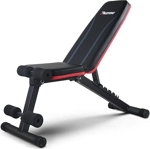 PASYOU Adjustable Weight Bench Full Body Workout Multi-Purpose Foldable Incline Decline Exercise ... | Amazon (US)