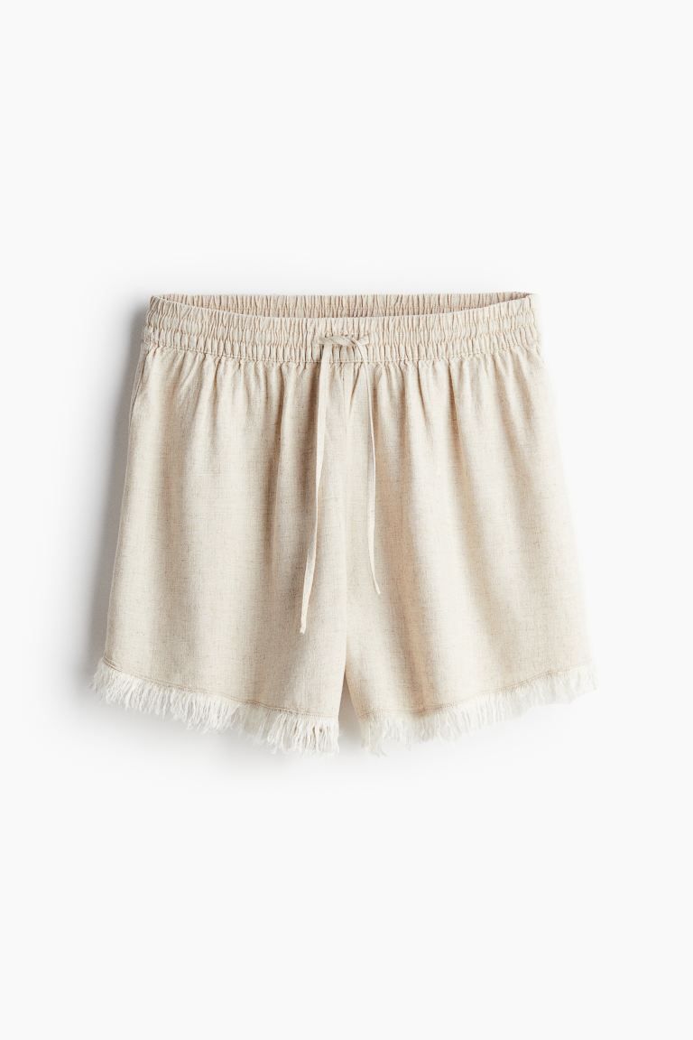 Linen-blend Pull-on Shorts | H&M (US + CA)