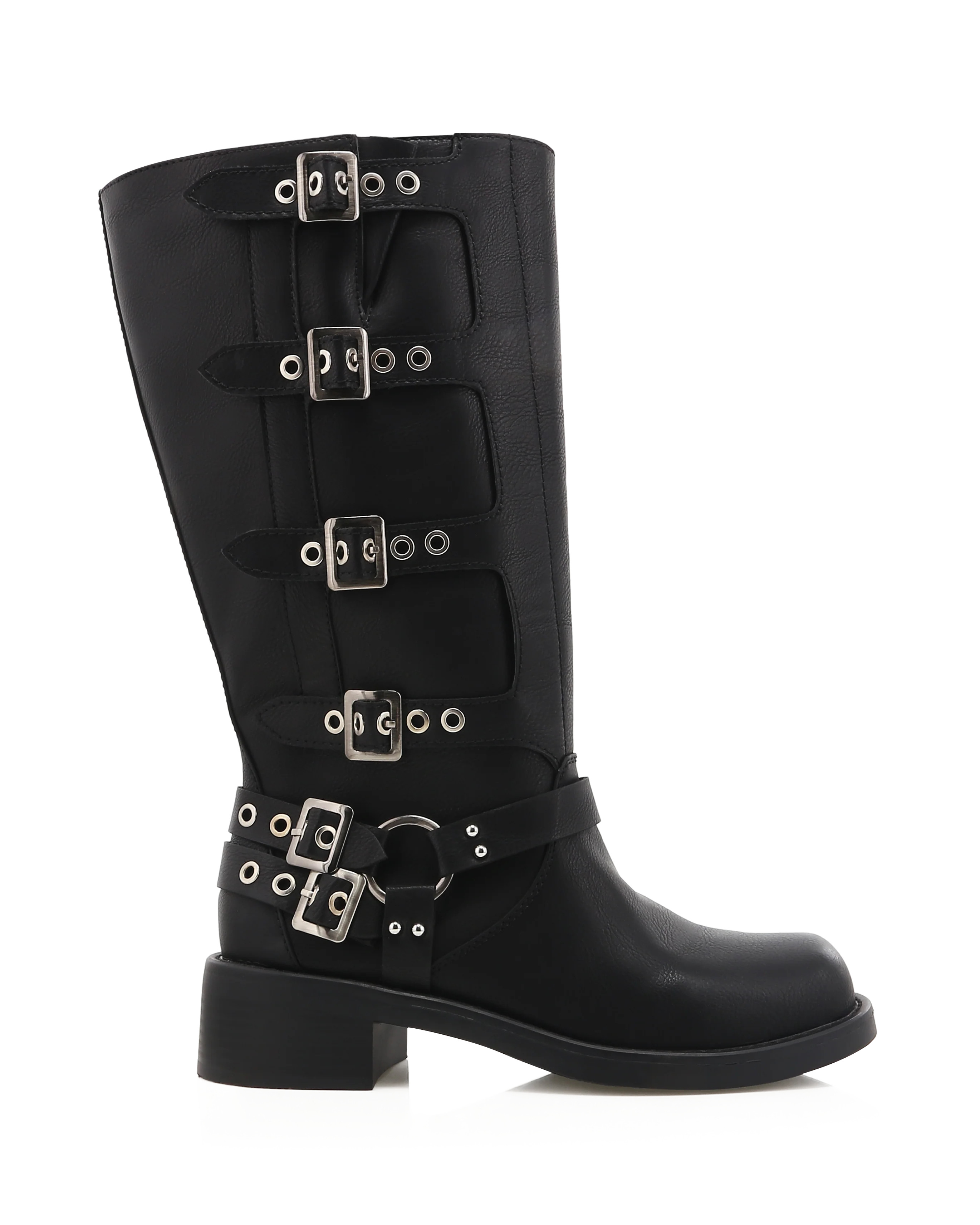 OSHEA CURVE - BLACK - LOW KNEE-HIGH BOOT | Billini US