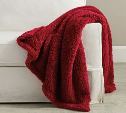 Fireside Cozy Sherpa Reversible Throw | Pottery Barn (US)