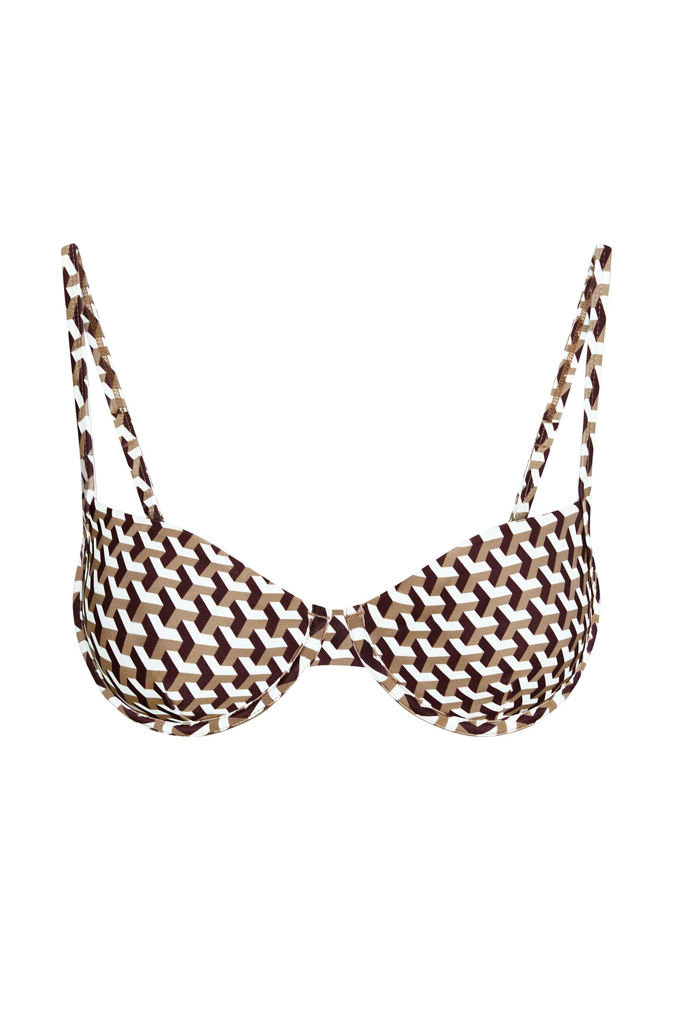 Capri Top - Husk Geo | Monday Swimwear