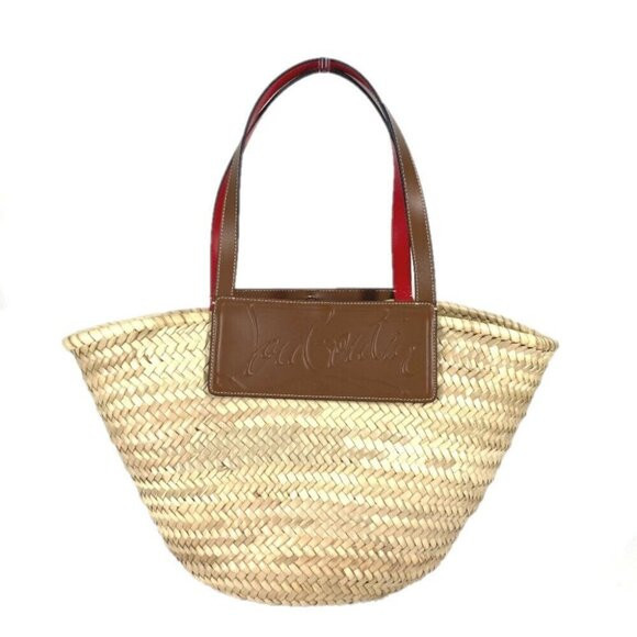 Christian Louboutin Tote Bag Loubishore basket bag Shoulder Bag | Poshmark