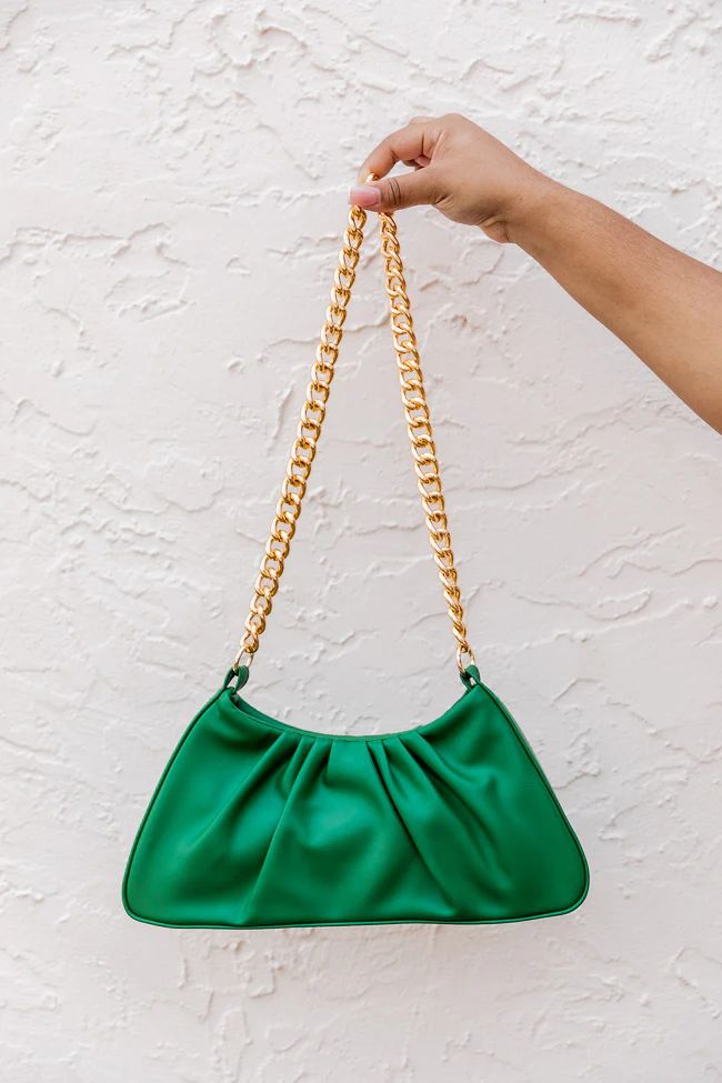 Only One Me Green Chain Purse | Pink Lily