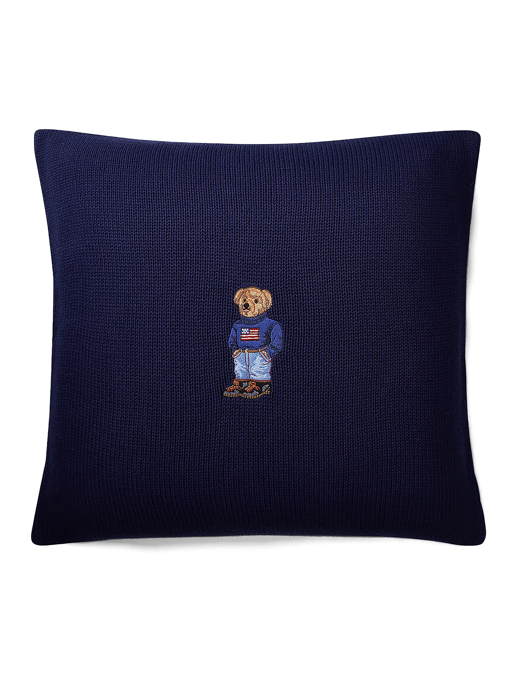RL Flag Bear Knit Throw Pillow | Saks Fifth Avenue