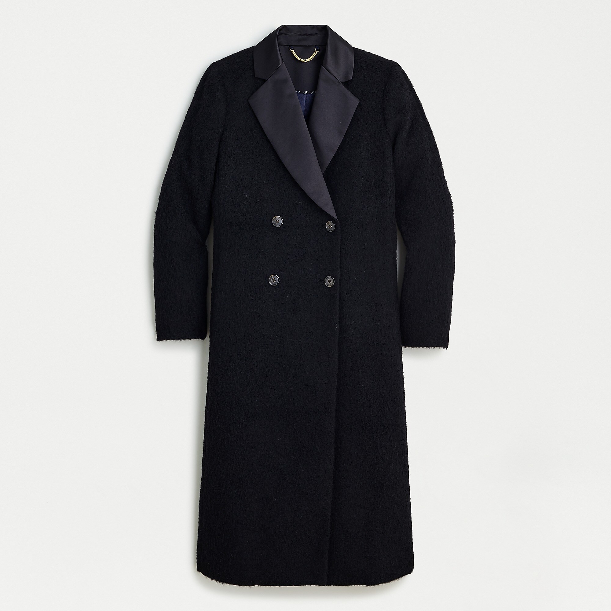 Collection tuxedo coat in fuzzy wool | J. Crew US