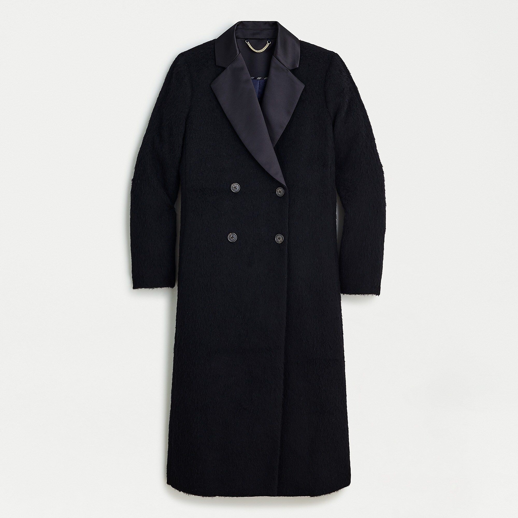 Collection tuxedo coat in fuzzy wool | J.Crew US