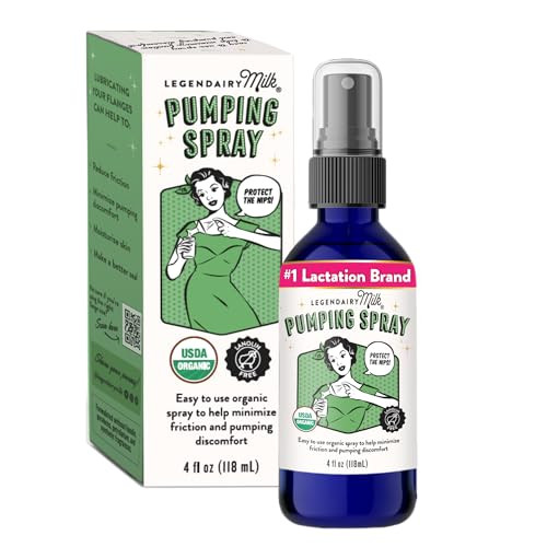 Legendairy Milk Pumping Spray 4 oz., Helps Sore Nipples & Clogged Ducts, Organic Lubricant for Breast Shields and Flanges, Vegan Breast Pump Spray, Natural & Lanolin-Free, Made in USA | Amazon (US)