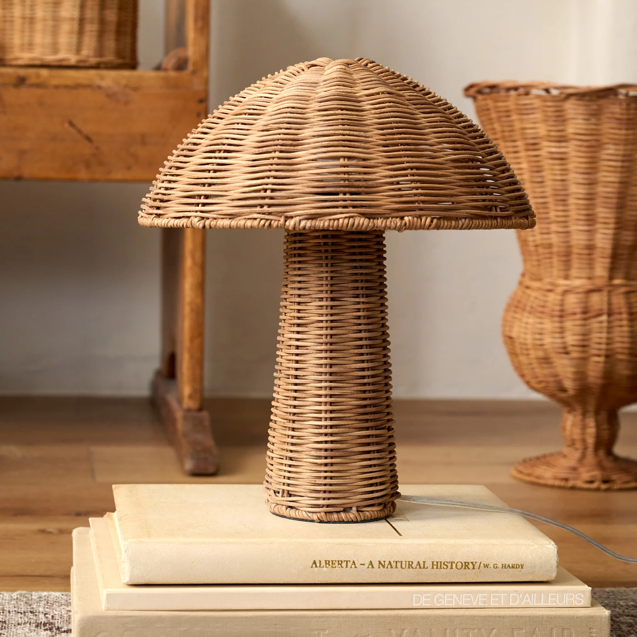 Woodland Rattan Table Lamp | Magnolia