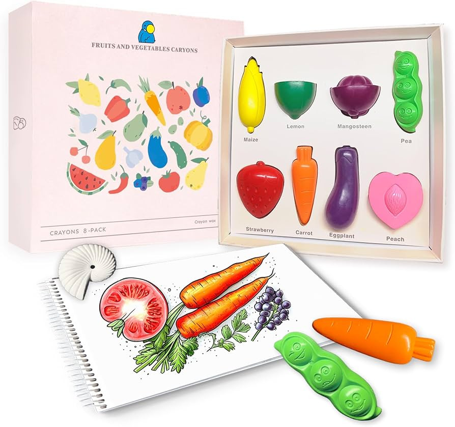 R&DLanci Toddler Crayons 8 Count, Non Toxic Washable Crayons for Toddlers, Unbreakable Easy-Grip ... | Amazon (US)