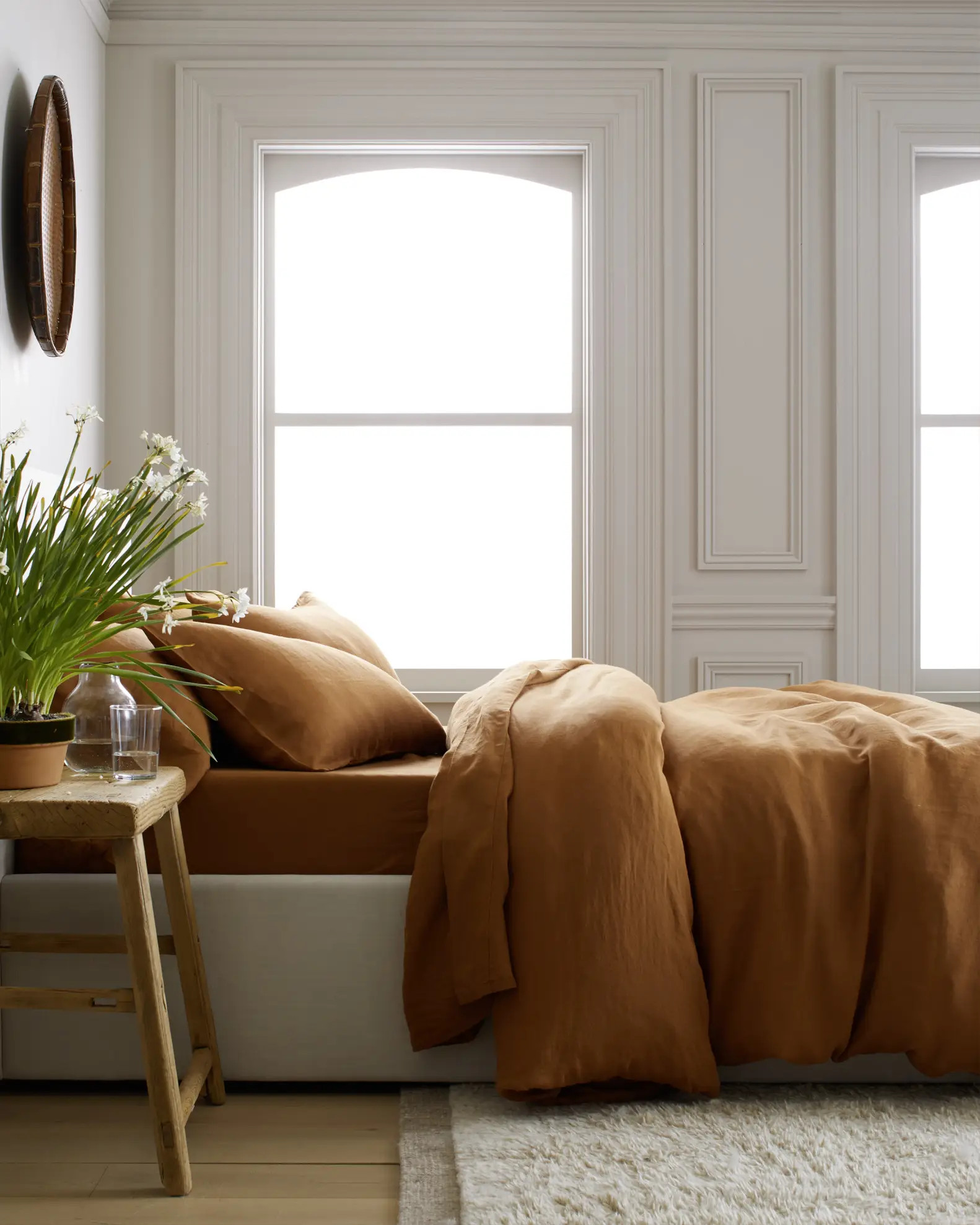 European Linen Duvet Cover in Terracotta | Quince