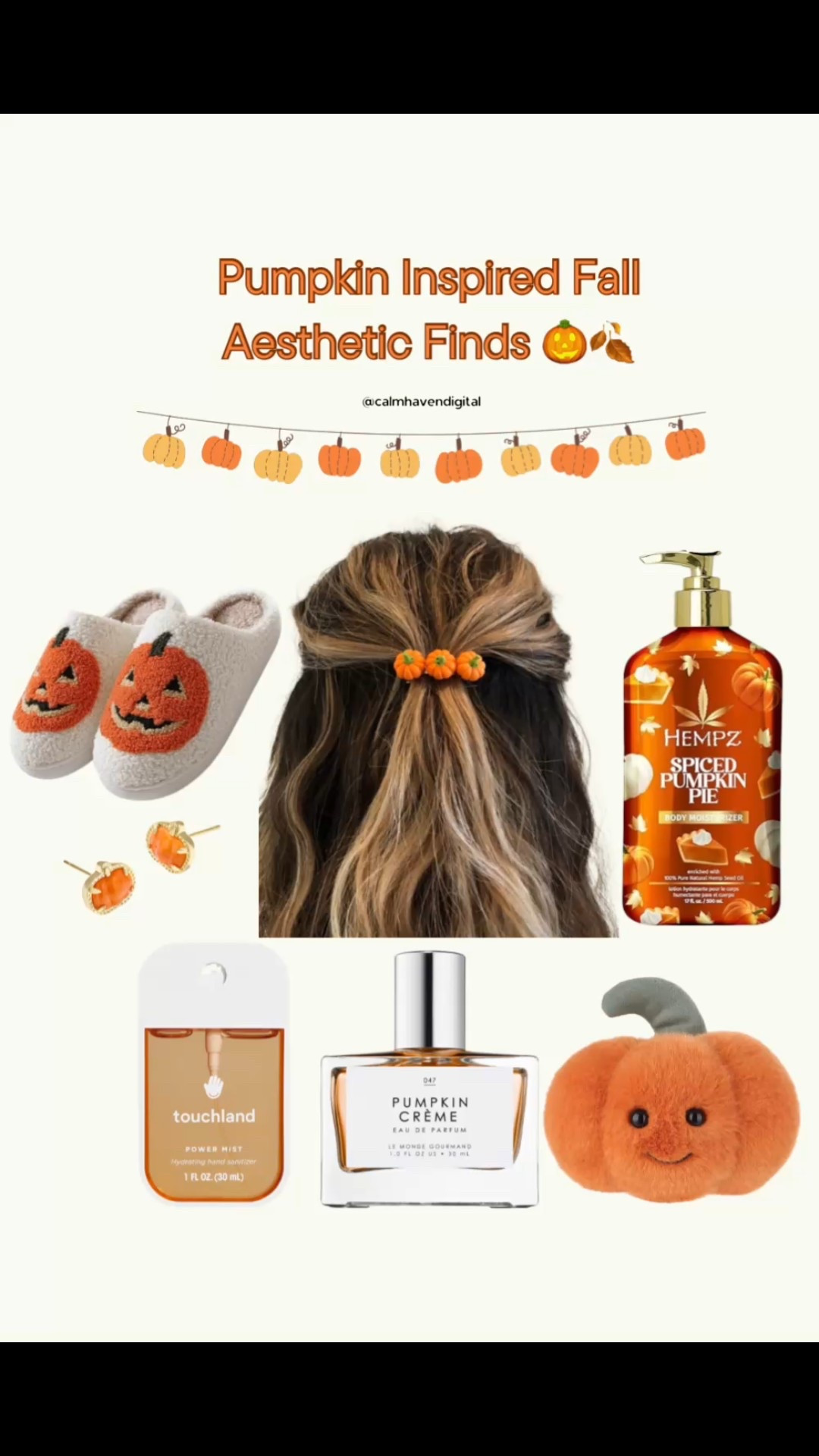 🎃 Cozy fall vibes incoming! I rounded up my favorite pumpkin-inspired finds for spooky season — from cute slippers and hair clips to pumpkin lotion, perfume and more 🍁 Everything is linked on this post so you can shop your faves easily. Tap to shop everything in one place! ✨

#LTKBeauty #LTKHalloween #LTKFallSale