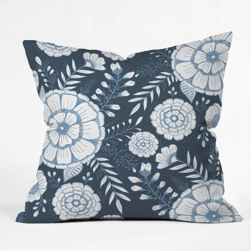 Bayside Floral Things Indoor-Outdoor Pillow | Caron's Beach House