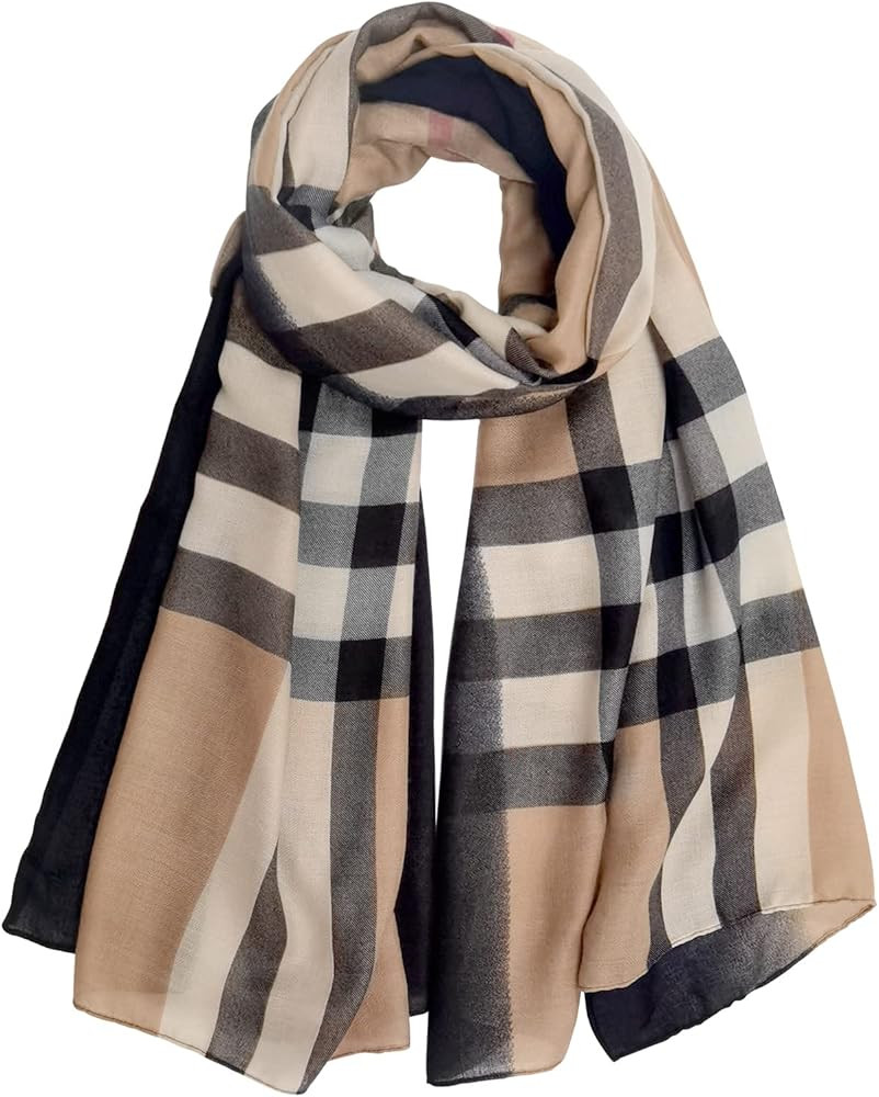 FINIZO Women's Scarves Lady Light Soft Fashion Solid Scarf Wrap Shawl for All Season | Amazon (US)