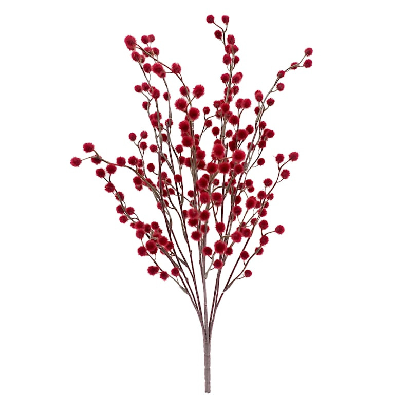 Red Pom-Pom Bush, 18" | At Home