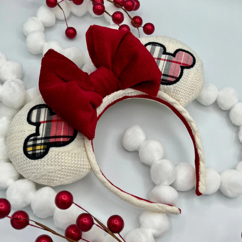 Red Cozy Christmas ears | Etsy (Global)