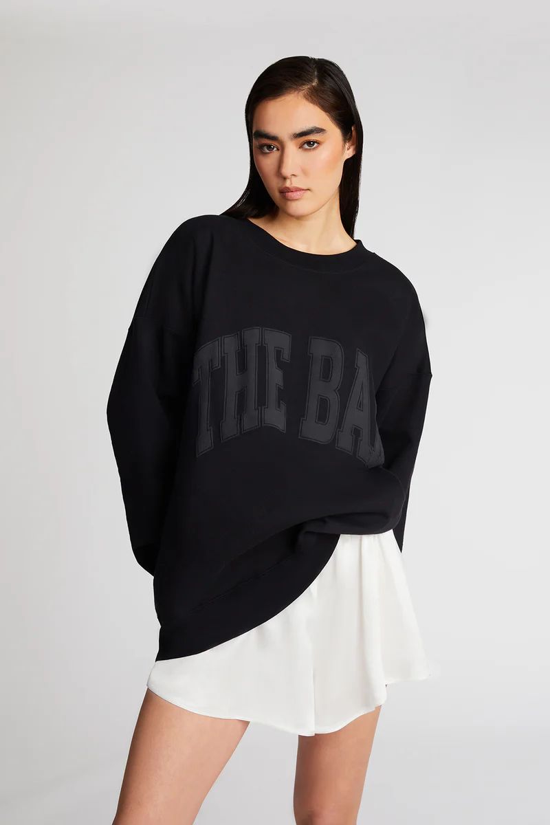 VARSITY SWEATSHIRT BLACK | The Bar