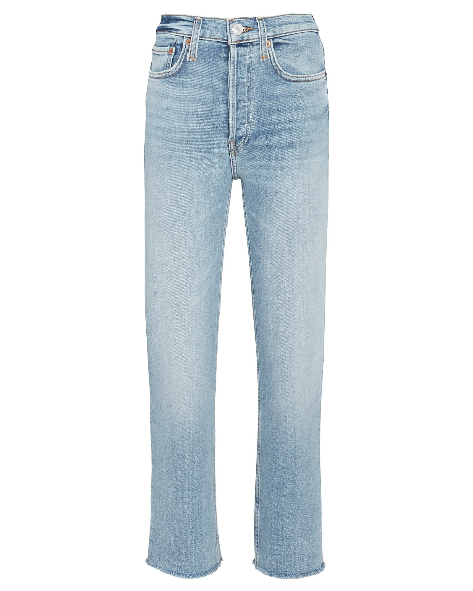 70s High-Rise Stove Pipe Jeans | INTERMIX