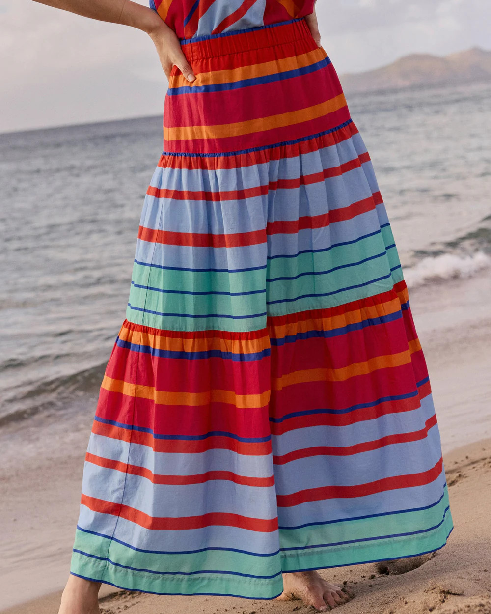 Juliet Calypso Cay Stripe Maxi Skirt | Southern Tide