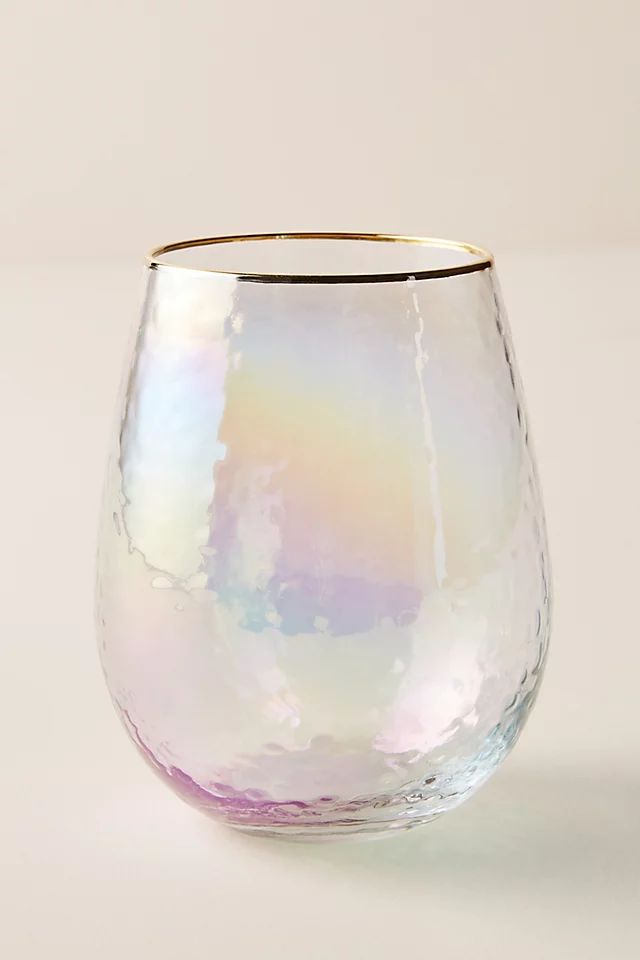 Zaza Lustered Stemless Wine Glasses, Set of 4 | Anthropologie (US)