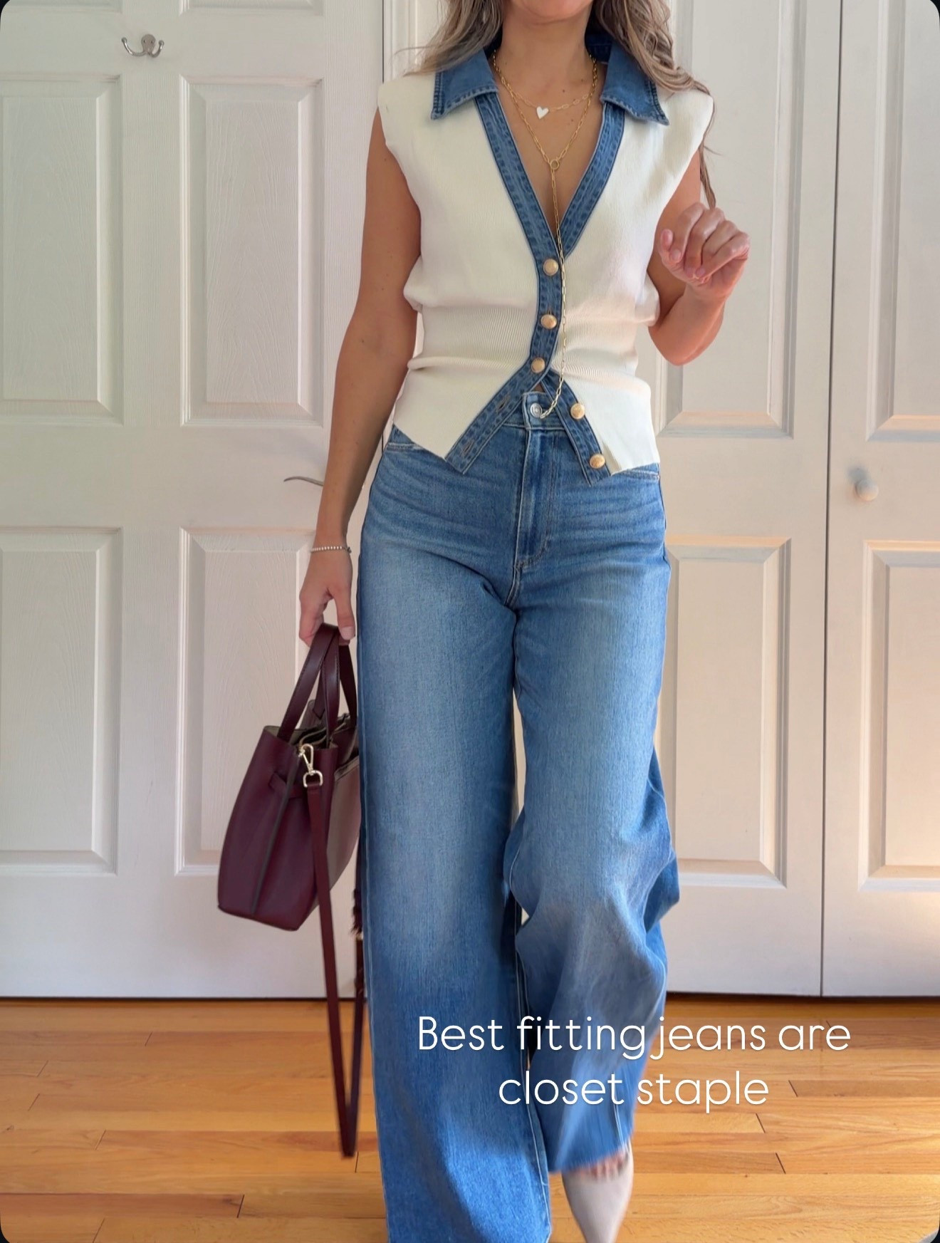 Top sz S
Jeans sz 27 - I can fit into 26 but prefer loser fit

I’m 5’5” 122 lbs 

Pumps true to size



#LTKFindsUnder50 #LTKSeasonal #LTKWorkwear