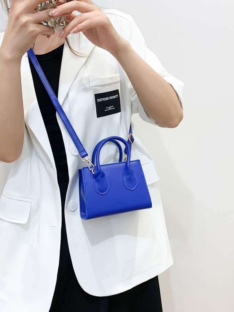 Minimalistische Quadratische Tasche mit Doppelgriff | SHEIN