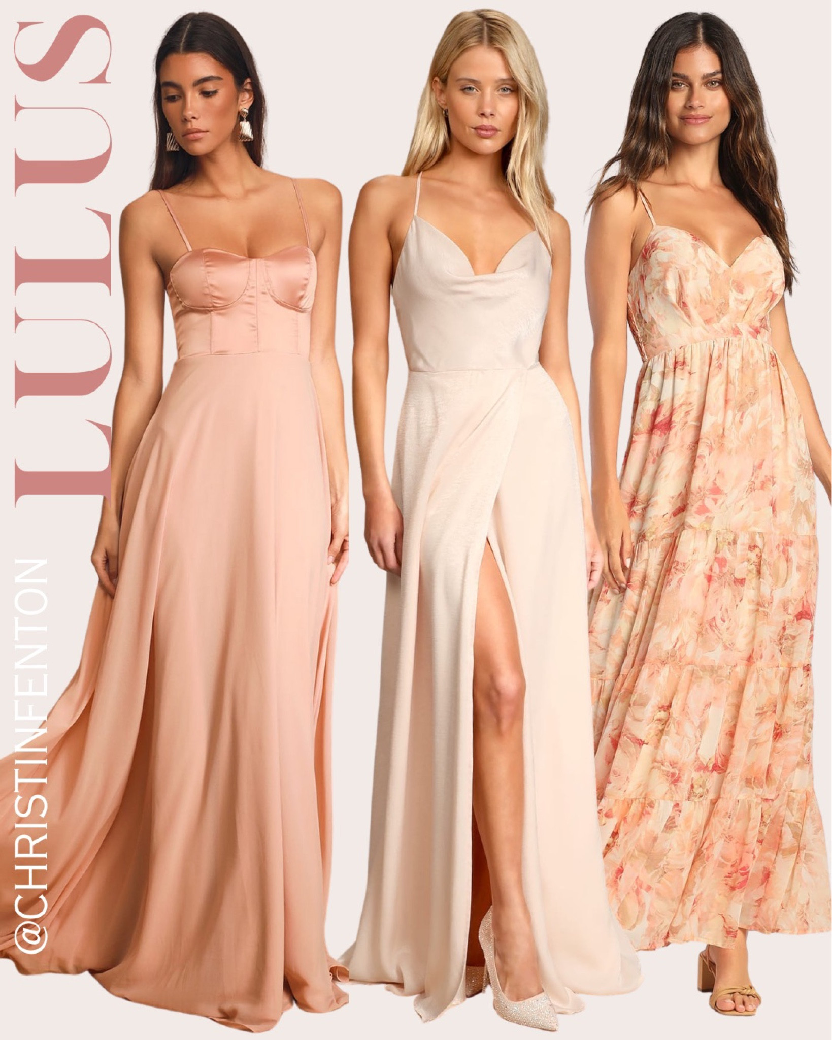 Lulus spring dresses, wedding guest dress, maxi dresses, midi dress, mini dress, anniversary dress, engagement photoshoot dress, bridesmaid dress, celebration dress, baby shower dress, maid of honor dress, mother of the bride dress, cocktail party dress, engagement dinner dress, honeymoon dress, floral dress, satin dress, formal dress  @shop.ltk #liketkit #lulusdresses #lulus #lovelulus 🥰 Thanks for being here & shopping with me! 🤍 Xo Christin   #LTKcurves  #LTKGiftGuide 

#LTKstyletip #LTKshoecrush #LTKitbag #LTKbeauty #LTKsalealert #LTKwedding #LTKparties #LTKfindsunder50 #LTKfindsunder100 #LTKover40 #LTKparties