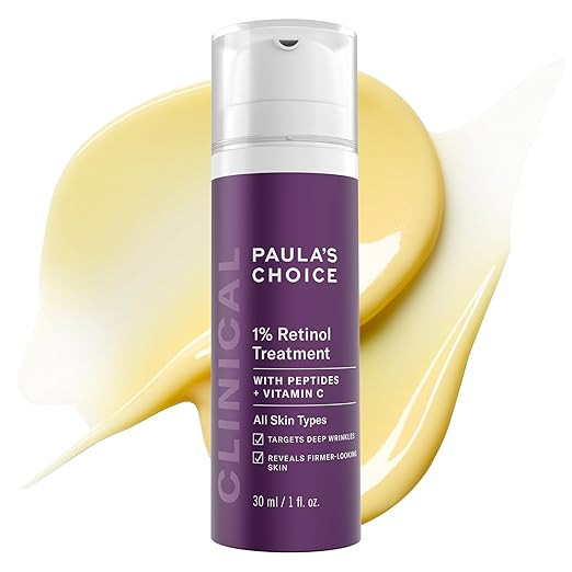 Paula's Choice CLINICAL 1% Retinol Treatment Cream with Peptides, Vitamin C & Licorice Extract, A... | Amazon (US)