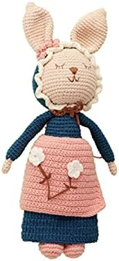 Chippi & Co Short-Eared Crochet Mommy Bunny Rabbit Doll Plush 11.8'' Stuffed Animal Toy for Toddlers | Amazon (US)