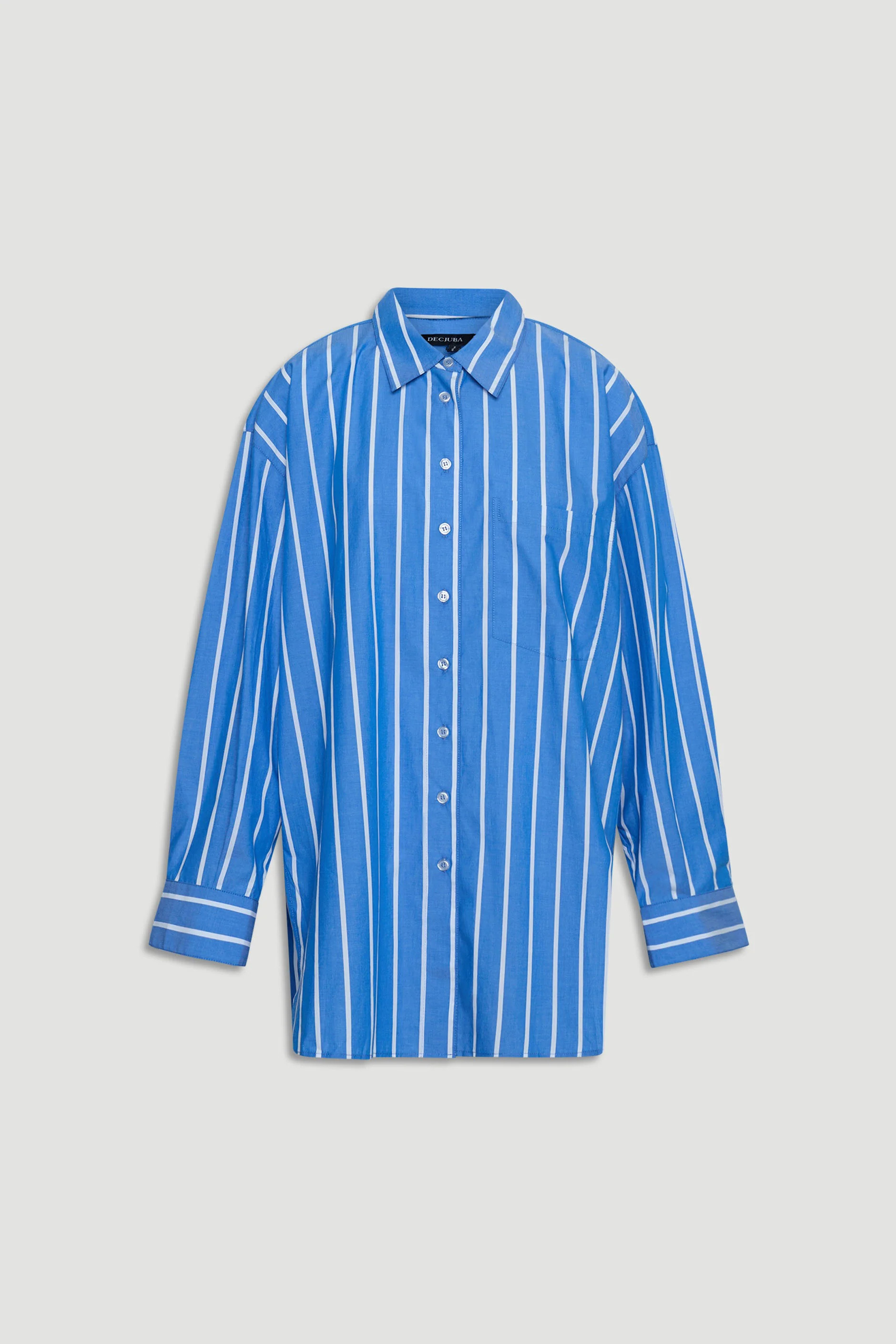 Ella Oversized Shirt - Capri Stripe | DECJUBA