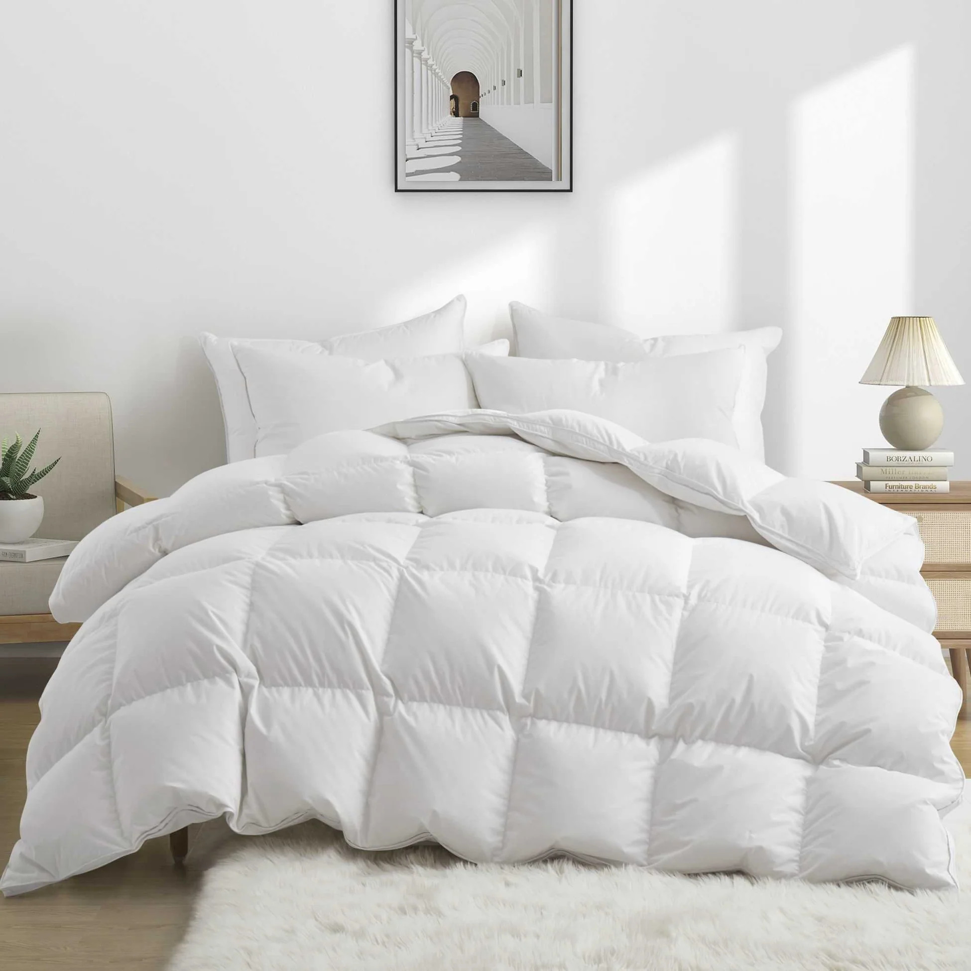 All Season Organic Cotton Down & Feather Comforter | Puredown.Inc