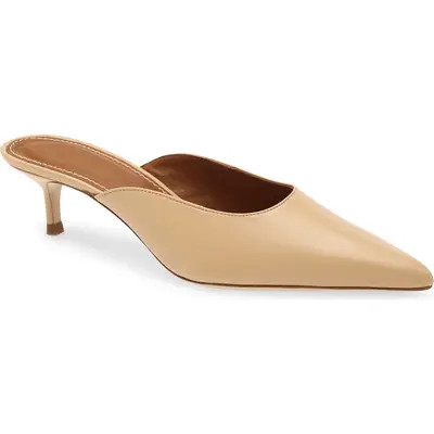 STAUD Sebastian Kitten Heel Mule in Porcini at Nordstrom, Size 7.5Us | Nordstrom