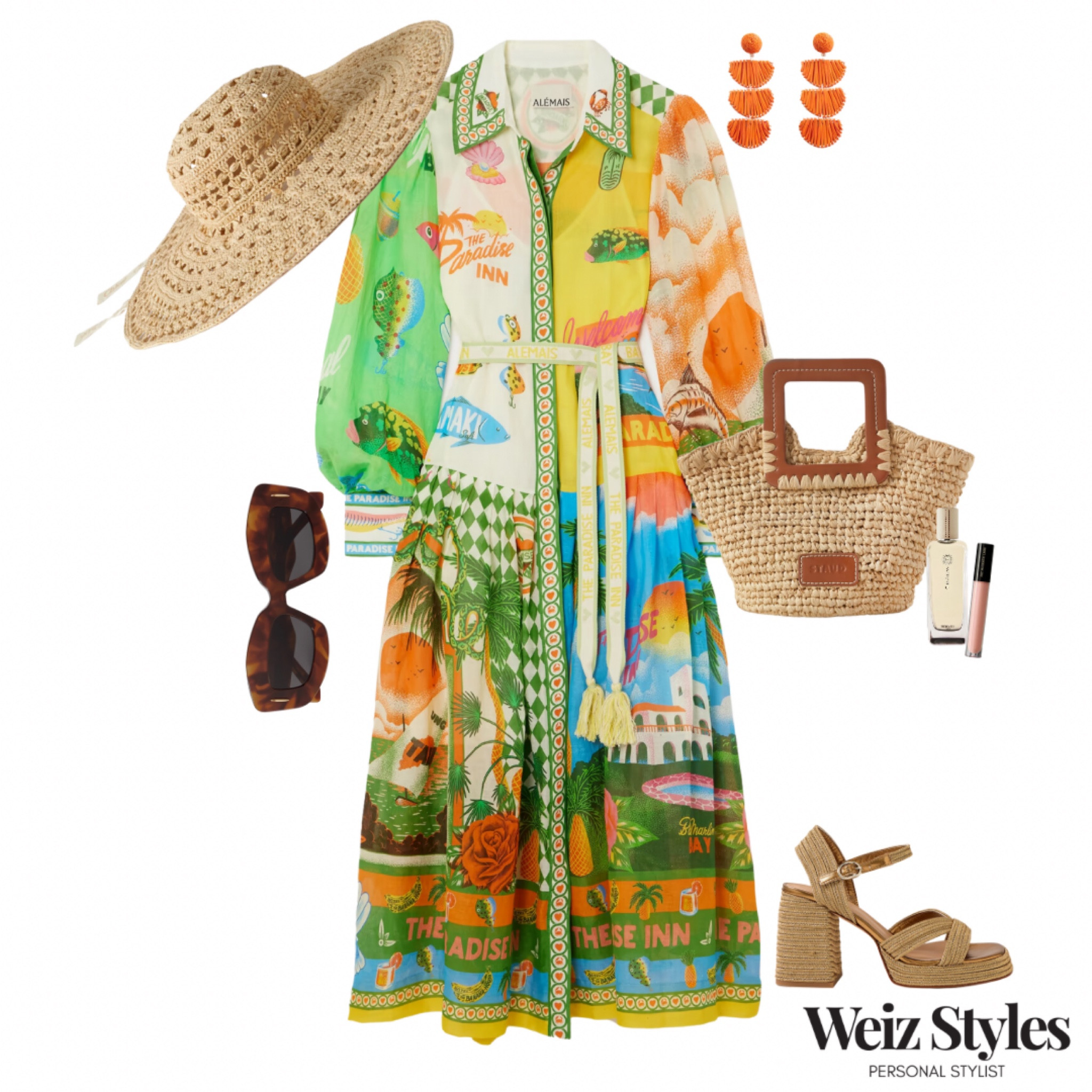 Elevate your garden party style with this sophisticated and chic outfit curated by personal stylist Weiz Styles. Stand out in a vibrant dress paired with a stylish hat and elegant heeled sandals. Perfect for a day of elegance and fun in the sun. Discover how to effortlessly blend colors and styles for a memorable look.

💌 hello@weizstyles.com

Dress, print, colour, bet a porter, garden party, special occasion, spring, summer, style, styling, personal stylist, shop, London, sandals, sunglasses, heels, basket bag, handbag, lipgloss, lip, perfume, pattern, straw, earrings, orange, tortoiseshell, elegant, designer, high street, elevate, stand out, occasion wear, event, party, soirée, wedding guest, style tip

#LTKSeasonal #LTKstyletip #LTKwedding