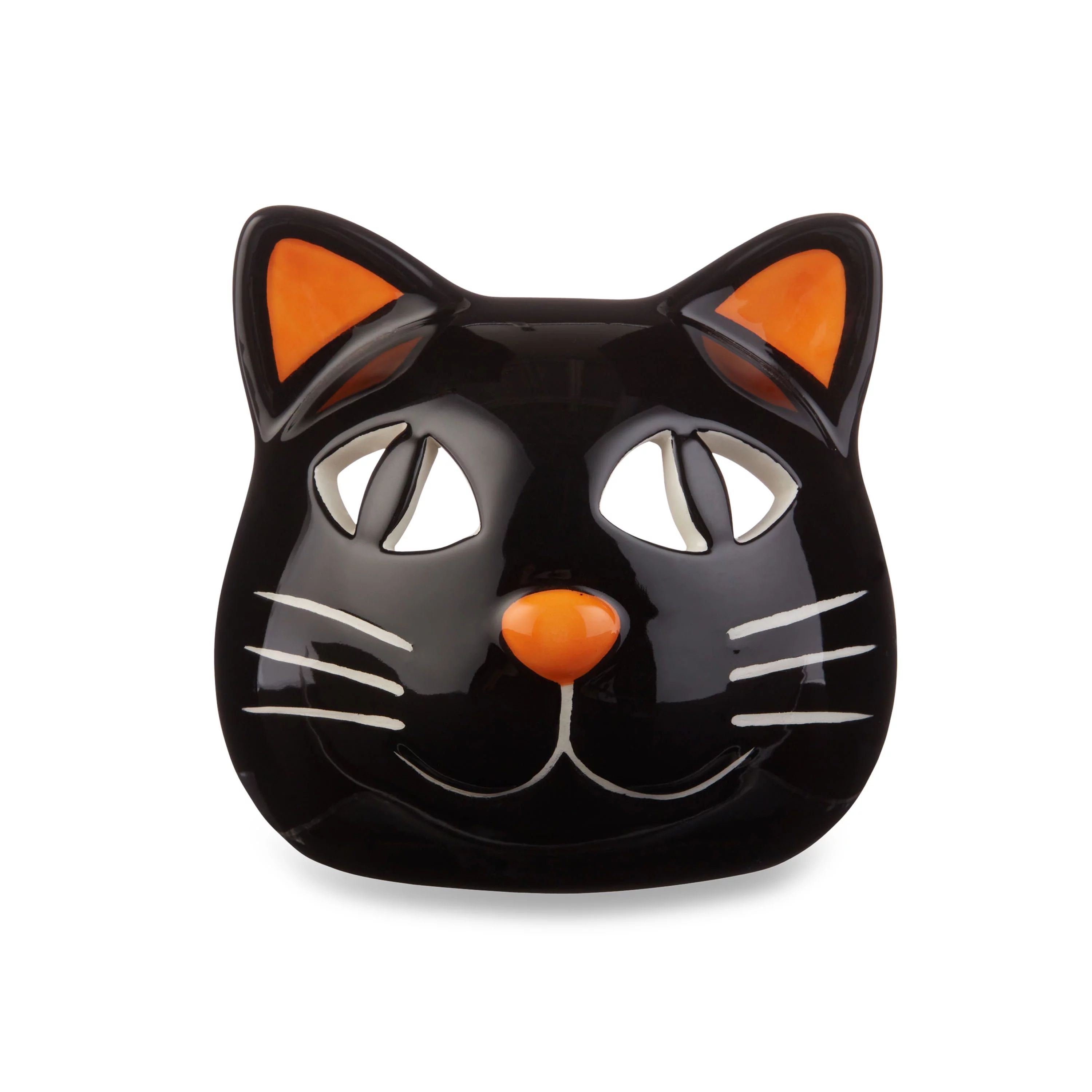 Way To Celebrate Halloween Ceramic Tealight Holder, Tealight Candle Holder, Black Cat, 3.35 x 3.1... | Walmart (US)