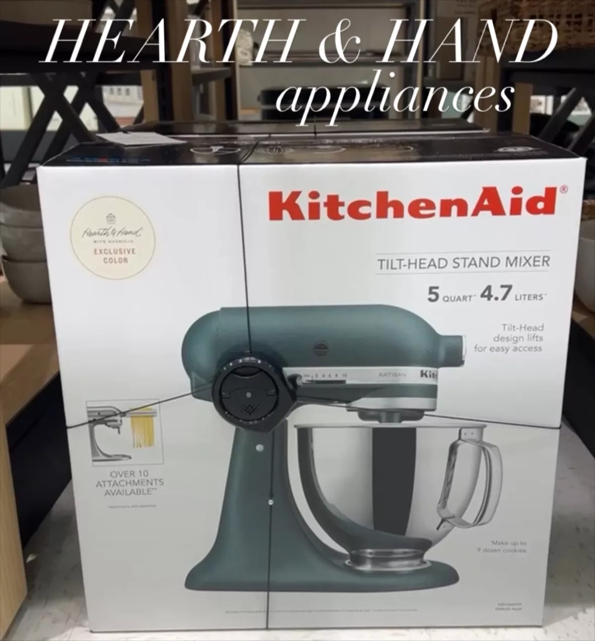KitchenAid Cordless Hand Mixer 7 Speed Green Hearth And Hand