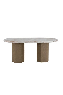 Sartoria 72" Oval Breccia Marble Dining Table | Anthropologie (US)